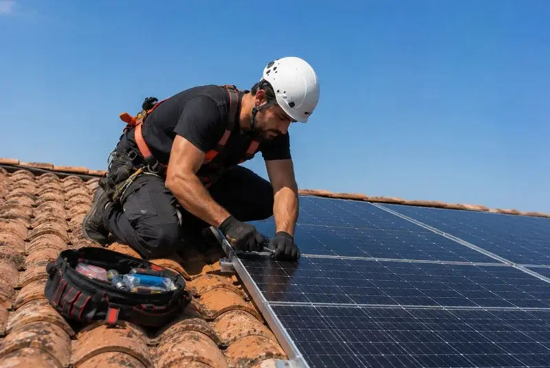 Maintenance et monitoring de panneaux solaires à Lasgraisses